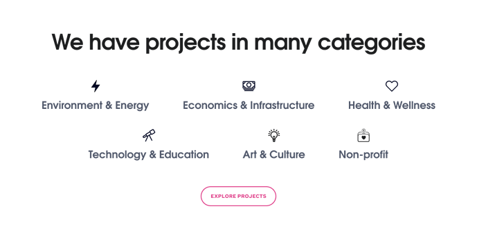 Project categories